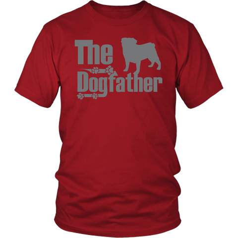 Pug Lover - The Dogfather - T Shirt - Pug Fans - FREE Shipping
